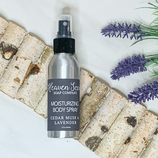 Cedar Musk & Lavender Moisturizing Body Spray