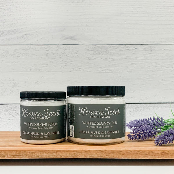 Cedar Musk & Lavender Whipped Sugar Scrub