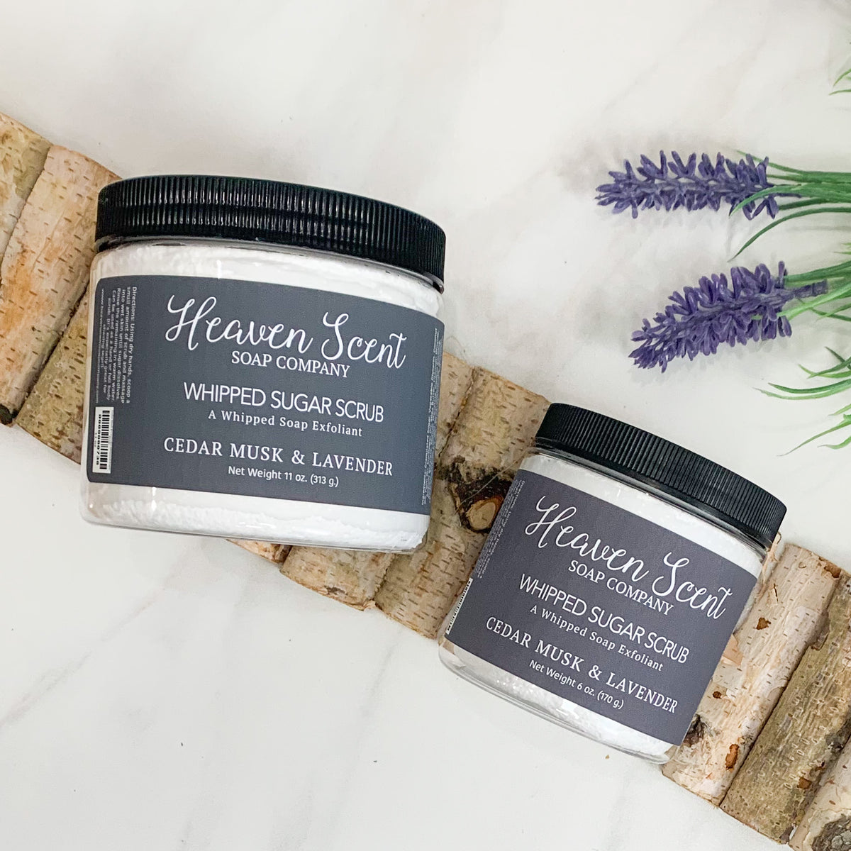 Cedar Musk & Lavender Whipped Sugar Scrub