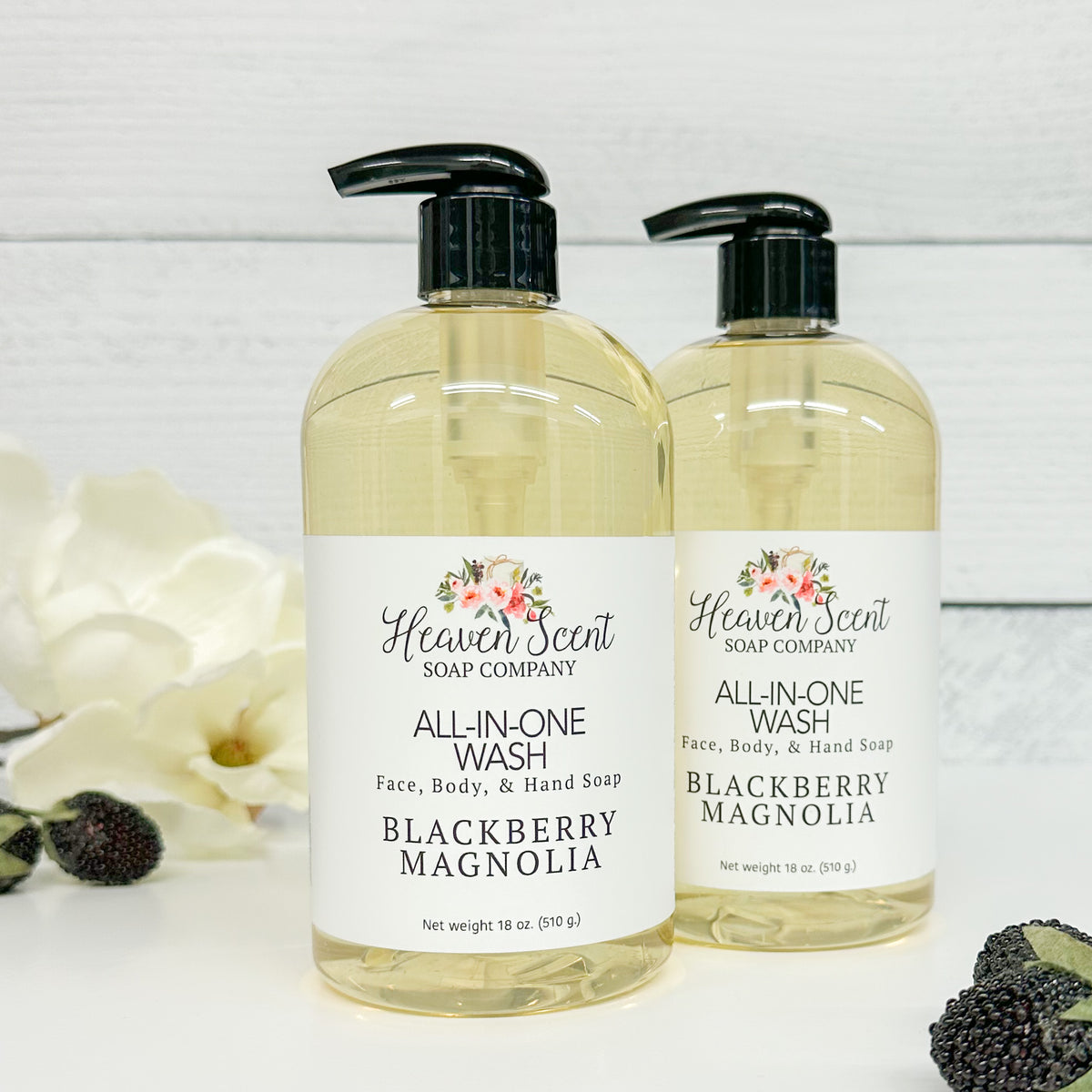 Blackberry Magnolia AllInOne Wash Heaven Scent Soap Company