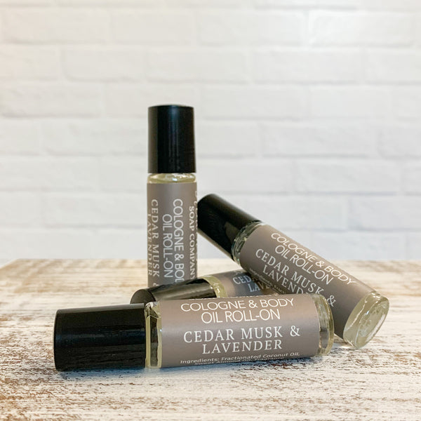Cedar Musk & Lavender Cologne Roller