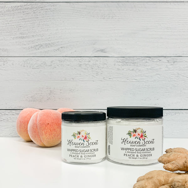 Peach & Ginger Whipped Sugar Scrub