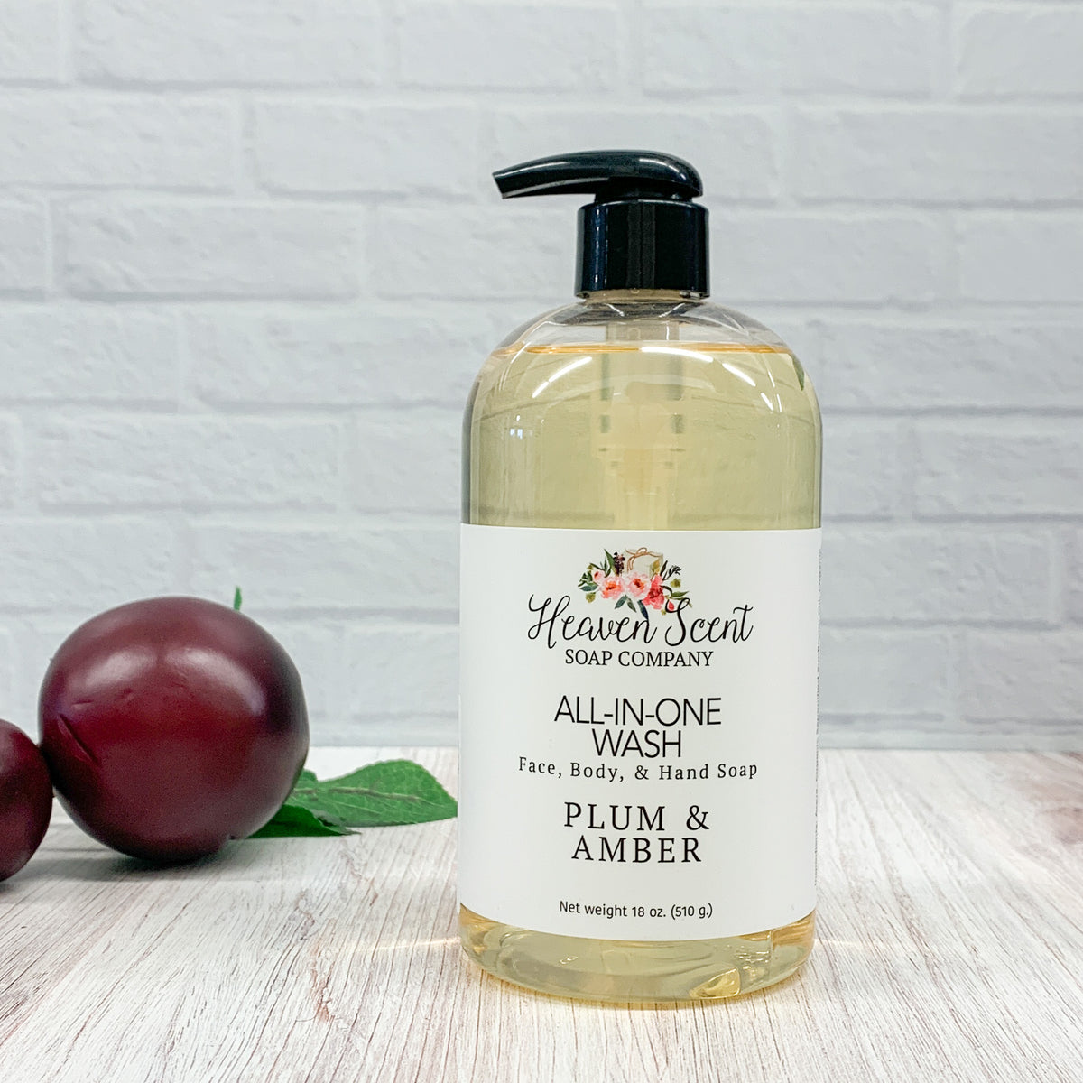 Plum & Amber AllInOne Wash Heaven Scent Soap Company
