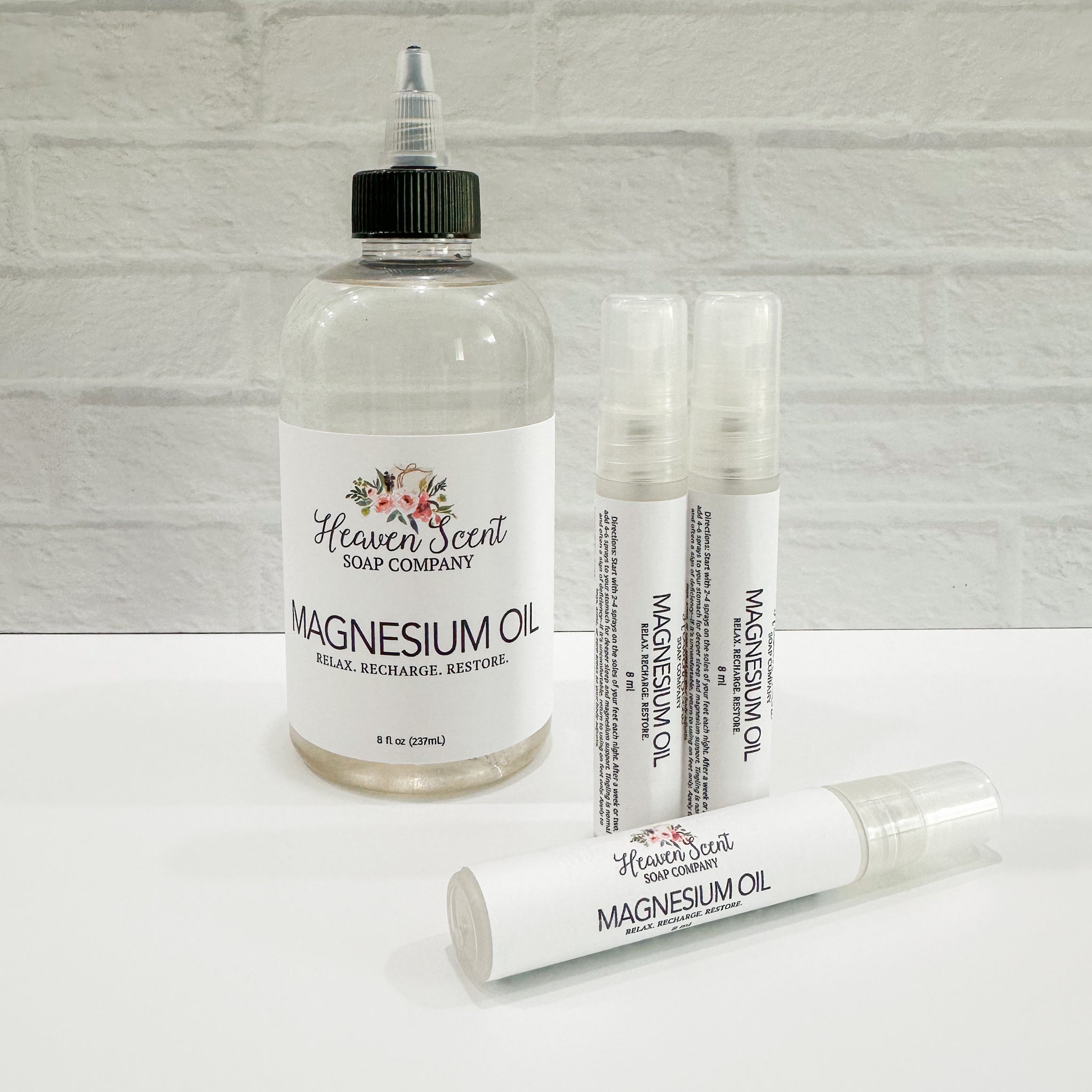 Magnesium Oil Spray - Travel Set w/Refill