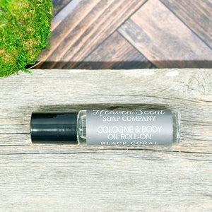 Black Coral & Moss Cologne Roller