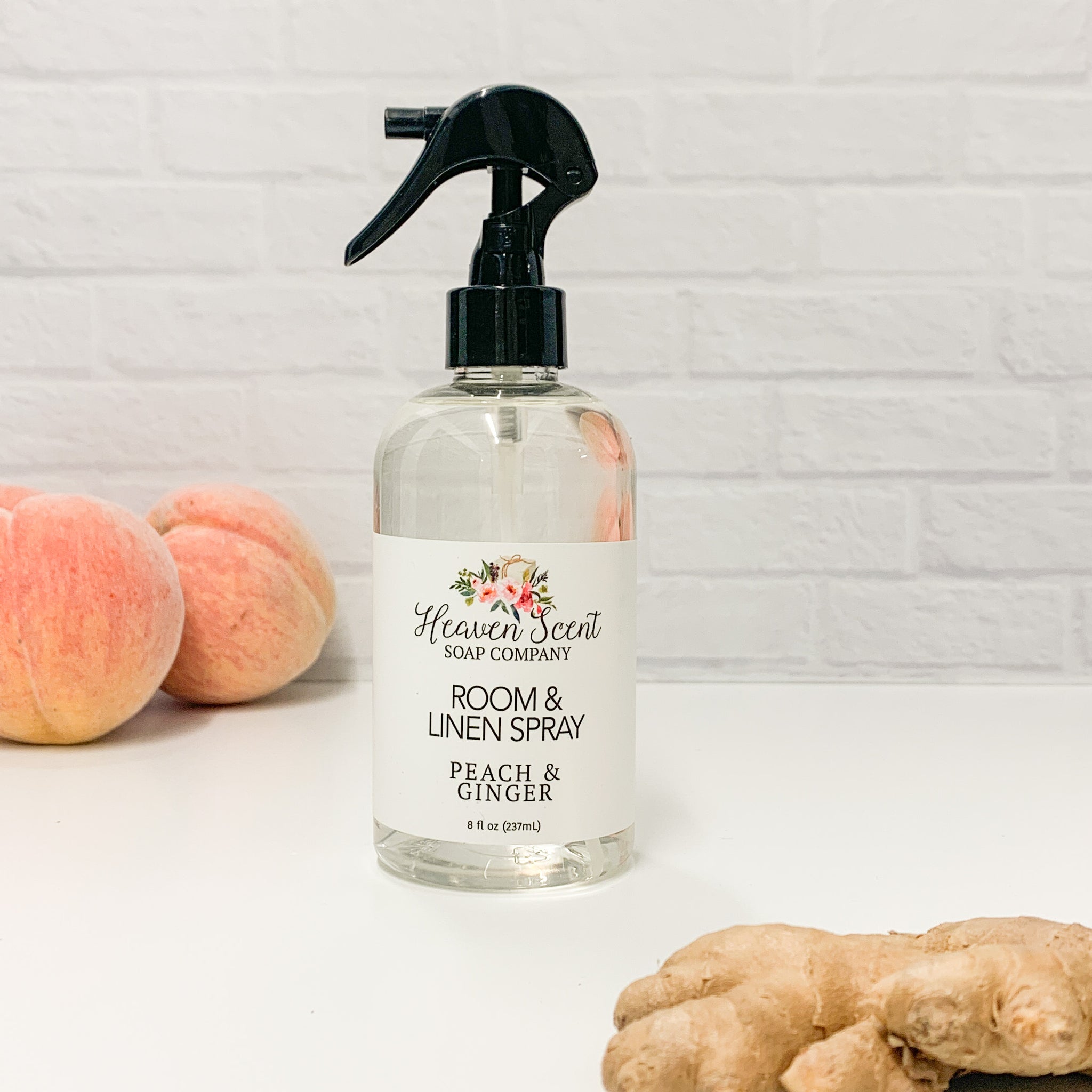 Peach & Ginger Room & Linen Spray – Heaven Scent Soap Company